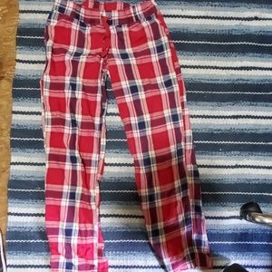 Plaid night pants